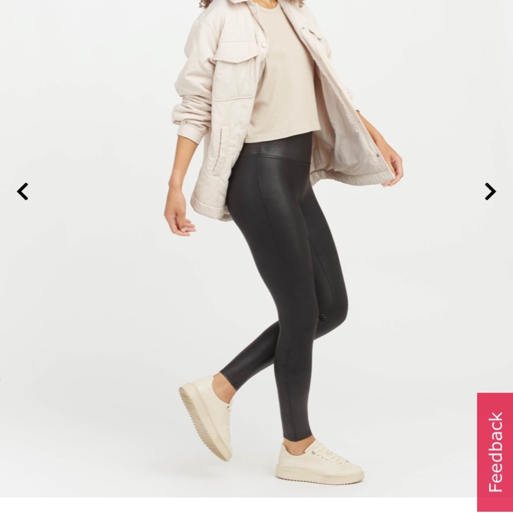Spanx faux leather leggings